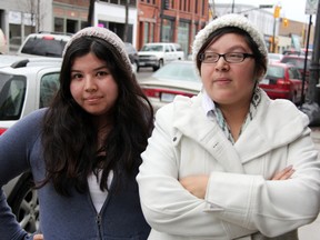 Local activists Vanessa Gray and Samantha Elijah of Sarnia, Ont., have launched ASAP, or, Aamjiwnaang and Sarnia Against Pipelines. The group was formed to raise awareness about environmental and health concerns in the area, particularly in response to Enbridge's proposed reversal of flow in its Line 9 Pipeline. TARA JEFFREY/THE OBSERVER/QMI AGENCY