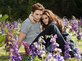 Kristen Stewart and Robert Pattinson in The Twilight Saga: Breaking Dawn Part 2.