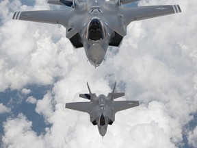 Two F-35 Lightning II, also known as the Joint Strike Fighter (JSF), fighter aircraft. (Reuters files)