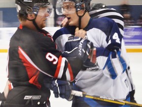 Winterhawks’ Trevor Smith and Thundercats’ Kenny Collingridge get called out for instigating a fight.