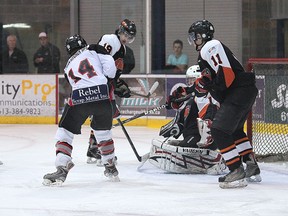 Blade Grigg opened up the scoring early in the first period, and the Napanee Raiders never looked back.