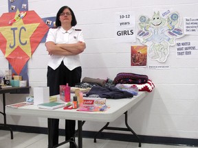 The Salvation Army's Capt. Stephanie Watkinson is appealing to the community to donate some new toys for various age groups to help meet the increased need for toy hampers the agency gives to less fortunate families at Christmas time. Age groups in dire need of donations are girls ages 7-9 and 10-12, as well as boys 3-6, and kids 0-2. Photo taken Thursday, Dec. 13, 2012. (ELLWOOD SHREVE, Chatham Daily News)