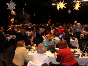 Those who attended the 1000 Island Region Workforce Development Board workshop on Wednesday at the Firehall Theatre in Gananoque were split into groups to come up with new ideas, projects and potential partnerships for 2013.