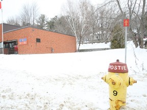 A teenager avoided spending time in custody over the holidays for causing a string of fires in Callander in May, including a mailbox and tree near this Main Street post office shown Thursday. (JENNIFER HAMILTON-MCCHARLES The Nugget)