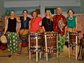 The Ottawa-based hand drumming group Kunundrum will provide a change at Saturday's intimate acoustics show at the St. Lawrence Acoustic Stage.
Supplied photo