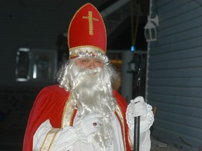 Mike Hendrycks dressed as St. Nick