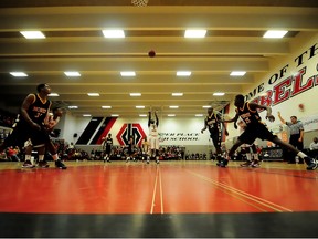 Mount Vernon Knights forward Joshua Doughty shoots a free throw during the second quarter of the senior boy's final against the JW North Huskies at the 31st annual Go Auto REB Invitational Basketball Tournament at Jasper Place high School in Edmonton, AB, on Saturday, Dec. 15, 2012. TREVOR ROBB/QMI AGENCY