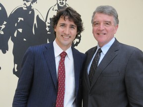 Justin Trudeau and Gerry Lougheed Jr., in this file photo.