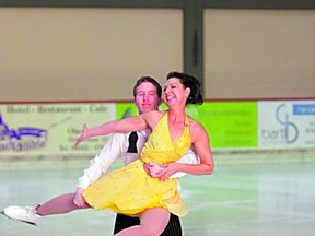 Sherwood Park resident Cathy McLean and her ice dancing partner Michael Olson take to the ice to dazzle international audiences. Photo Supplied