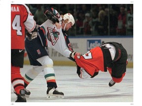 Former NHL tough guy Ken Belanger (left) says the lockout is all over the upper-echelon players.