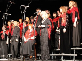 Members of the Eclipse Chorus performed festive songs at the CJVR Performing Arts Theatre in the Kerry Vickar Centre on Sunday, December 16.