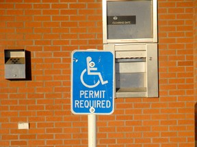 Disabled parking sign