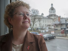 President of the board of directors and Eastern Ontario's founding member of Gilda's Club, Joanne Franke, look out from a sprawling 6,400 square foot waterfront location on Clarence street for the cancer support group's first eastern Ontario location. 
Jeff Peters for The Whig