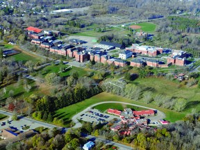The facilities and grounds of the Brockville Mental Health Centre are shown in this aerial photo.