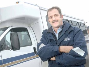 SCOTT WISHART The Beacon Herald
Stratford Parallel Transit driver Ralph Steckly's quick actions very likely helped save the life of Stratford resident Diane Sims last month.