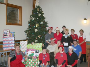 Pictured at the CAW Centre on Dec. 7 in the back row from left to right: Gerry McCulloch, Lauralee Sawyer, Bryan Mombourquette, Heather Porter and Christine Robillard. Middle row from left to right: Eric Eastwood, Kathryn Eastwood, Lorrie Masterson, and Thomas Owen. Front row, left to right: Karen McDougall, Carolyn Jackson, Genell Top and Kaylan Jackson.