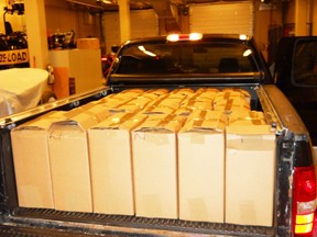 This truck with 21 cases of contraband was seized on Dec. 9.
Submitted photo
