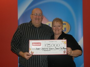 Jean and Joey Turco won $75,000 playing a scratch ticket.