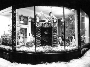 This undated photo shows Christmas treats in a local Timmins shop including Canada Dry Ginger Ale, apples, Sunkist oranges and special goodies in tins.