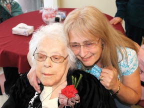 Diana Schmidt (right) believes her mother Jean Schilling may have died last Christmas as a result of a miscommunication between the family and her long-term care home regarding drug administration. Although the case was deemed inconclusive, Schmidt encourages families to ensure their wishes regarding medication are clear. 
HANDOUT PHOTO