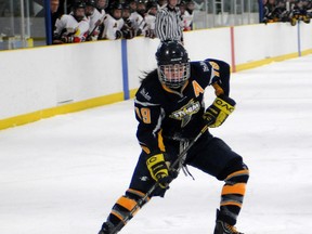 TERRY FARRELL/DAILY HERALD-TRIBUNE
Storm forward Elisha Cunningham leads the AMMFHL in scoring, with 24 goals and 13 assists in 24 games for 37 points, six points better than her nearest competitor.