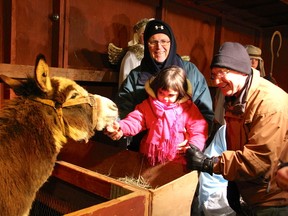 Live nativity scene at Redeemer Lutheran Church, Sarnia