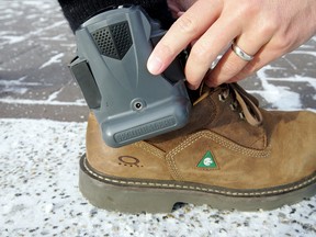 An example of one type of an electronic monitoring device is shown in this file photo. (DAVID BLOOM/QMI AGENCY)