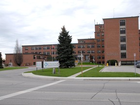 The exterior of the St. Thomas-Elgin General Hospital as shown on Tuesday April 3, 2012.