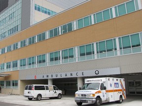 One third of hospital beds at Bluewater Health are taken up by patients who could be cared for at home or in long-term care if resources and space were available. The backlog has affected wait times at the Sarnia, Ont. emergency department this year. OBSERVER FILE PHOTO/ QMI AGENCY