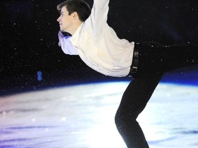 Sudbury figure skater Jeff Buttle performs during Celebration On Ice at Sudbury Community Arena on Dec. 15. While he no longer competes, Buttle is still very involved in the sport in several capacities.