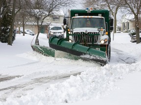 A City of London snow plow. (DEREK RUTTAN, The London Free Press)