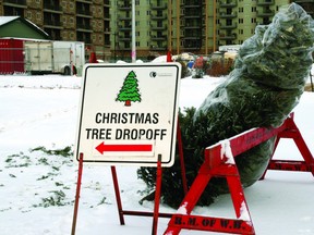 Residents are invited to drop off their old Christmas trees at designated locations throughout Fort McMurray.