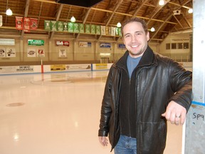 Brad Slade, program coordinator at the Tillsonburg Community Centre welcomes all families and individuals on New Year’s Eve for a free public skate 7-9 p.m. at the Kinsmen/Memorial Arena.  The public skate is being sponsored by Frank Cowan Company Ltd. in Princeton. For more information call (519) 688-9011. KRISTINE JEAN/TILLSONBURG NEWS/QMI AGENCY