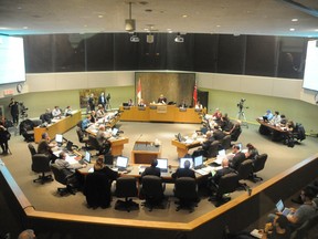 A council meeting in November