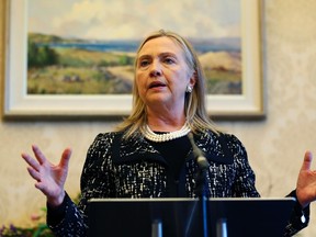 U.S. Secretary of State Hillary Clinton speaks in Belfast December 7, 2012. REUTERS/Kevin Lamarque, file