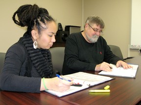 Chatham-Kent Community Health Centres is launching an intensive outpatient program for youth struggling with addictions. Social workers Mary Ann Angeles, left, and Peter Dirks are members of the team inviting youth aged 14 to 17  to register by Jan. 11. VICKI GOUGH vicki.gough@sunmedia.ca