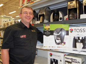 Paul Ritchie, general manager of Canadian Tire in Tillsonburg said it was a great Christmas shopping season in 2012. One of the hottest items on the shelf were Keurig and Tassimo coffee makers, shown here. Several local businesses downtown and across Tillsonburg reported a successful holiday shopping season. KRISTINE JEAN/TILLSONBURG NEWS/QMI AGENCY