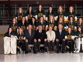 The 2012-13 University of Alberta ringette team.