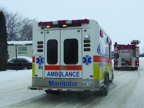 A crash took place on Portage Ave. and 4th St. SE, Monday morning, where one occupant was taken to hospital. (FILE PHOTO)