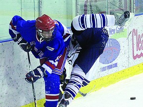 The Fort Saskatchewan Midget AAA Rangers have proven they can deliver a hit, but still sit at the bottom of their division standings.
Fort Record File Photo