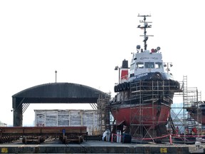 The Seaspan shipyards in North Vancouver. (Postmedia Network, file)