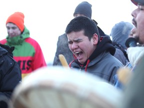Protesters participate in an Idle No More rally against Bill C-45 in Sudbury, ON. on Wednesday, January 2, 2013. JOHN LAPPA/THE SUDBURY STAR/QMI AGENCY