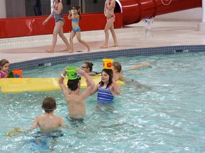 Increased fees or not, the S&D AquaFit Centre was the place to be on Wednesday, Jan. 2, as some of Beaumont’s most enthusiastic water babies took to the pool and hit the slide.
