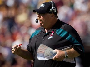 Former Eagles coach Andy Reid could sign with the Kansas City Chiefs. (REUTERS)