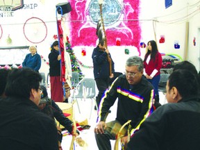 Ceremonies were held Thursday at Nechee Friendship Centre urging the Creator to protect Treaty 3. First Nations say the treaty is under threat from a slew of federal legislation. On Friday morning, Prime Minister Stephen Harper agreed to meet Attiwapiskat Chief Theresa Spence, who has been fasting near Parliament Hill for 25 days. 
JON THOMPSON/Daily Miner and News