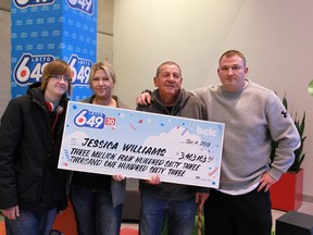 Jessica Williams won the very first Lotto 6/49 draw of 2013. (Handout Photo)