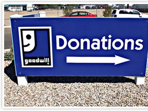 Goodwill Industries donation sign