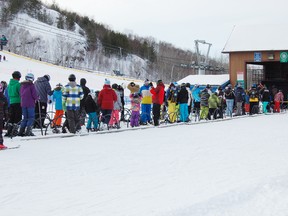 There were long line-ups at Adanac Ski Hill Sunday afternoon. Jonathan Migneault The Sudbury Star