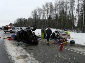 A 53-year-old male was pronounced deceased on scene in a collision on Highway 63 Sunday, Jan. 6.