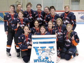 The Kent County Midget 'C' Fillies won their division at the Woodstock Wildcats tournament on the weekend. (Contributed Photo)